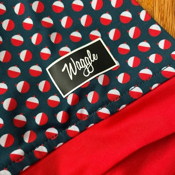 NWT! Waggle Bobby Golf Polo with Red Collar & Trim - Picture 5 of 9